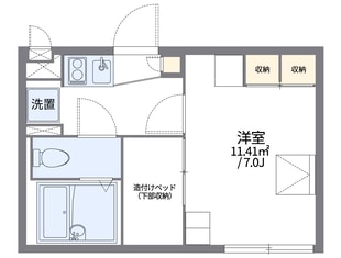 レオパレスＭａｈａｎａＣｒｅａの物件間取画像